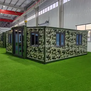 ZHLJ solar panel shipping container home 40ft 1 bedroom prefab homes log homes prefabricated houses tiny garden house backyard