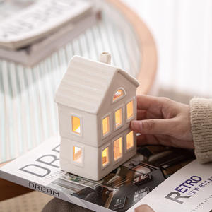 Bougeoir en céramique nordique moderne en gros, décoration d'intérieur, adapté à la Saint-Valentin, <span class=keywords><strong>porcelaine</strong></span> sans glaçure, <span class=keywords><strong>bougie</strong></span> écologique - Product Image 6