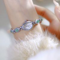 Nouvelles montres-bracelets en pierres précieuses BS Bee Sister FA1859, montre en or rose, montres ovales rétro tendance pour femmes, montres de luxe à la mode