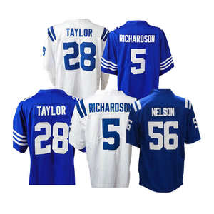 2025 Yeni Sezon Amerikan Futbolu Formaları # 5 Anthony Richardson Colts Formaları Nefes Alabilen Kısa Kollu Büyük Beden Tasarım - Product Image 1