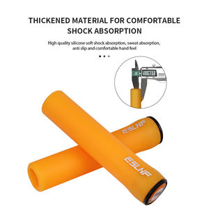 Poignées ergonomiques de guidon de vélo de couleur personnalisée en gros, universelles, souples, en caoutchouc, en silicone - Product Image 3