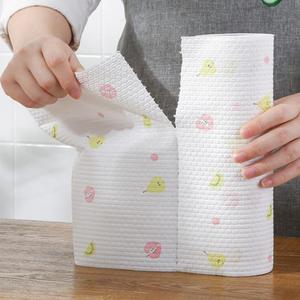 Disposable Printed Dish <b>Cloth</b> Rectangle Non Woven Fabric <b>Kitchen</b> Cleaning <b>Cloth</b> Random Color - Product Image 3