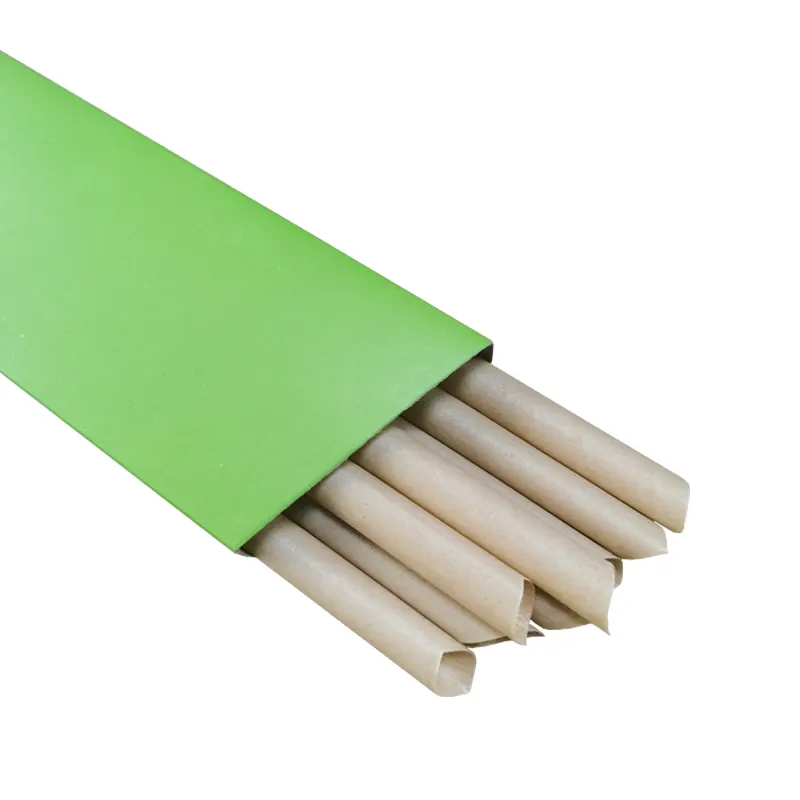 Plant fiber disposable straws degradable straw is made from bagasse drinking straws eco friendly products 2023