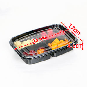 Offre Spéciale! 500 pièces/<span class=keywords><strong>lot</strong></span> boîte à fruits en <span class=keywords><strong>plastique</strong></span> transparente 2/3/4 compartiments avec couvercle contenants alimentaires à emporter recyclables et jetables - Product Image 6