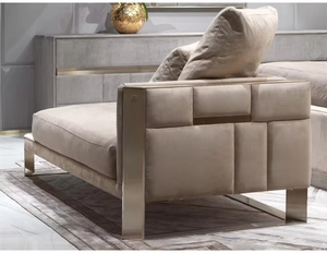 Juego de muebles italianos de lujo para dormitorio, tamaño king, moderno, <span class=keywords><strong>italiano</strong></span>, última cama doble, juego de muebles de diseño, cama de lujo de cuero - Product Image 3