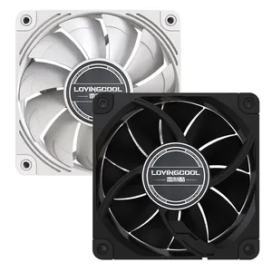 2024 New Design Excellent Quality 120*120*25mm DC Hydraulic Bearing 12025 Cooler 11-Leaves Air Case Quality Plastic Fans Cooling
