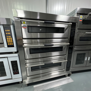 อุปกรณ์เบเกอรี่เชิงพาณิชย์ เตาอบพิซซ่าไฟฟ้า 3 ชั้น 6 ถาด เตาอบบาแกตต์ครบชุด สำหรับใช้ในบ้าน ร้านอาหาร ใหม่สำหรับทำขนมปัง - Product Image 3