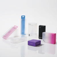 Boîte en plastique PET PVC transparente de haute qualité en gros, boîte d'emballage biodégradable personnalisée