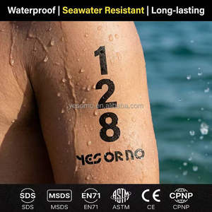 Etiquetas Adhesivas Personalizadas con Números Temporales para Eventos de Triatlón, Maratón y Natación en Aguas Abiertas |   Resistente al Agua de Mar - Product Image 4