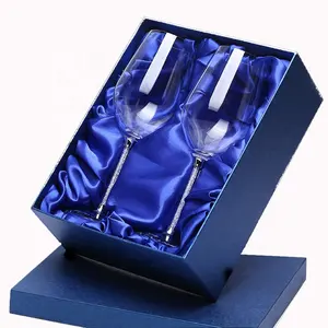 Bleifreier Becher Wein/Champagner/Schnaps glas benutzer definierte Logo Geschenk Weinglas Geschenk box