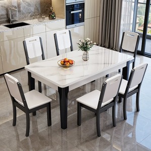 Hiện Đại Mở Rộng Bàn Ăn Hình Chữ Nhật Thiêu Kết Đá Top Mở Rộng Bảng Cho 6 Người Nhà Nhà Bếp Phòng Ăn Đồ Nội Thất - Product Image 1