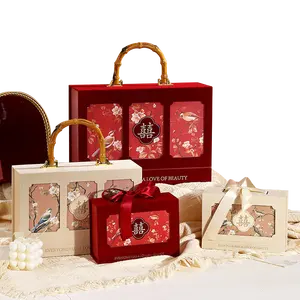 صندوق مطبوع لحمل سندريلا وفساتين الزفاف صندوق هدايا للضيوف