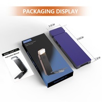 Lampe de lecture LED pliable et réglable rechargeable par USB-C, protection oculaire, flexible, avec clip, bleu/noir