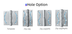Aço inoxidável 3 Knuckle Ball Bearing <span class=keywords><strong>NRP</strong></span> Fixo Pin 100*70mm Butt Flat Madeira Porta Dobradiça - Product Image 4