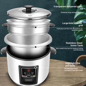 <span class=keywords><strong>Cuiseur</strong></span> à riz électrique en acier inoxydable 304, 5L, modèle traditionnel compact, pour 2 personnes, commande mécanique, cuisson à la <span class=keywords><strong>vapeur</strong></span> et maintien au chaud - Product Image 4