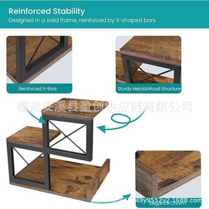 Organizador de Escritorio de Madera de 3 Niveles, Multicapa, Color Marrón Oscuro, Tipo Vertical, Forma Rectangular - Product Image 3
