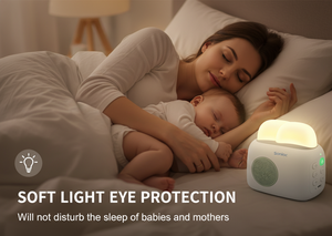 Machine à bruit blanc rechargeable pour chevet, contrôle vocal, lumière RVB haute fréquence, minuterie, contrôle via application Home Cinéma - Privé - Product Image 4