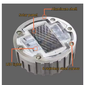 Распродажа, желтые светоотражающие дорожные шпильки с кошачьим глазом, Светодиодные высокие видимые дорожные маркеры на солнечной батарее - Product Image 4