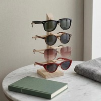 Support de lunettes en bois le plus vendu, présentoir en bois naturel pour lunettes de soleil et lunettes de sécurité, disponible à la vente