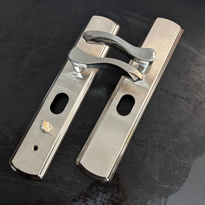 มือจับประตูกันขโมยสแตนเลส แผงสีบรอนซ์แดง สแตนเลสสีธรรมชาติ แพลเลเดียมแฮนด์ ซีคันด์ มัลติฟังก์ชั่น - Product Image 2