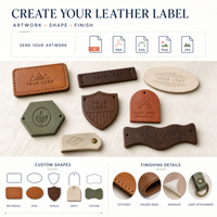 Étiquette de réparation en cuir PU véritable avec logo de marque gravé au laser et gaufré, patch en cuir thermocollant pour jeans et vêtements