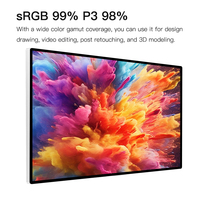G27X-se gris Kuycon 5120*2880 5k 60hz Led moniteur d'écran de film transparent 27 pouces Led HD panneau d'affichage moniteurs LCD