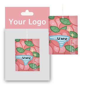 Rafraîchisseur d'air pour voiture en papier personnalisé avec <span class=keywords><strong>logo</strong></span>, cadeau d'affaires promotionnel imprimé <span class=keywords><strong>de</strong></span> luxe pour les voitures, vente en gros du fabricant - Product Image 3