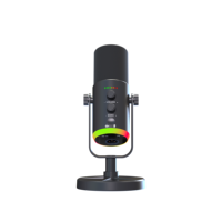 Microphone de bureau sans fil YU7 Micro USB RGB à condensateur avec garantie d'un an - Annulation de bruit professionnelle pour le streaming et le gaming