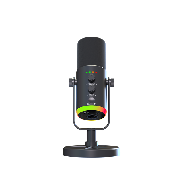 YU7 Micro USB RGB Wireless Desktop Condenser Microphone 1 Year Warranty-Professional Noise Cancellation for Streaming Gaming