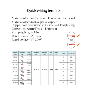 Wagos đòn bẩy dây nối 2 trong 2 ra đẩy nhanh nhanh chóng phổ Splitter cáp dây terminales khối kết nối điện - Product Image 3