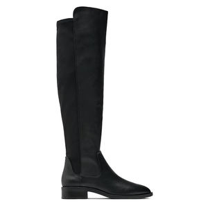 Bottes longues à talon bloc de 4cm pour femmes, bottes extensibles épissées pour femmes - Product Image 3