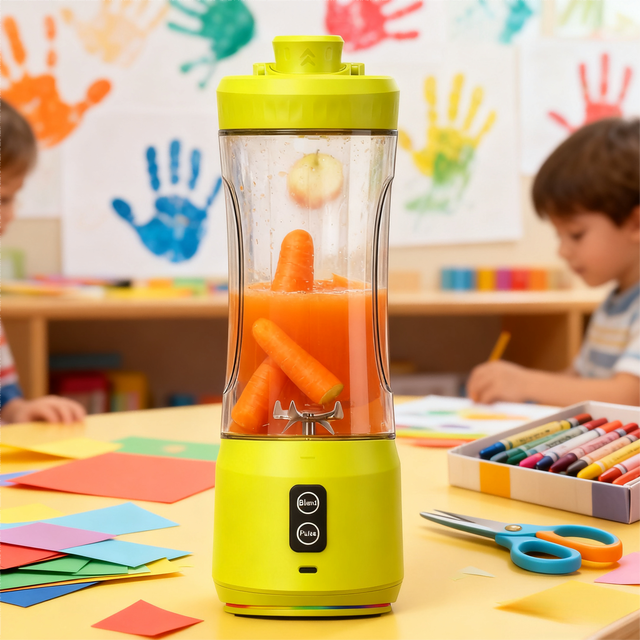 Portable Blender 20oz 600ML Smoothies Shakes Cordless USB-C Rechargeable Self Cleaning Quiet Stainless Steel Blades Juicer