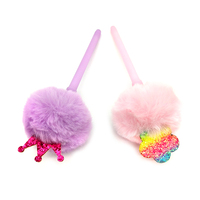 Vente en gros Stylo gel pelucheux à sequins mignons Nouveauté en plastique doux Ensemble de jouets pour le dessin d'articles promotionnels