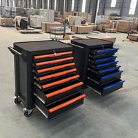 Prix d'usine OEM Chariot d'atelier robuste en acier à 7 tiroirs, chariot à outils roulant verrouillable, armoire de rangement pour outils