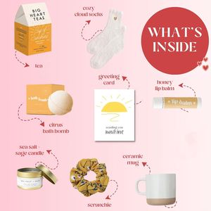 Thinking of You After Surgery <b>Gifts</b> <b>Box</b> with Cozy Socks Mug Organic Tea Candle & Card Sympathy Care Package for Women Friends - Product Image 2