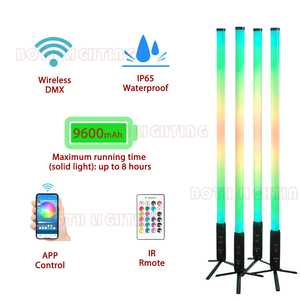 BOTHLIGHTING Tubo <span class=keywords><strong>LED</strong></span> a 360 Gradi IP65 Wireless DMX a Batteria Pixel Full Color per Matrimoni DJ Eventi Effetti Scenici - Product Image 4
