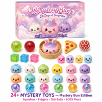 Calendrier de l'Avent Southpeak Toy Mystery Bun 24 Jours – Boîte Mystère Kawaii Squishy Fidget Orb Ball Toys BOSS 18x12.5cm MOQ40 OEM WS