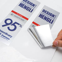 Emballage personnalisé pour aliments, impression imperméable, logo adhésif, étiquettes en feuille d'argent, autocollants pour bouteilles, étiquettes de produits spéciales en vinyle