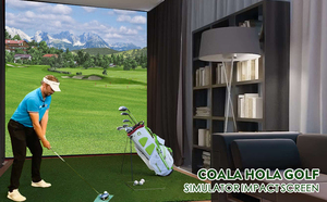 Bao vây máy chiếu trong nhà Ant-<span class=keywords><strong>frame</strong></span> có thể thu vào tác động golf mô phỏng Màn hình vải - Product Image 6