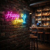 Enseigne néon LED personnalisée, étanche IP65, résistante aux UV, pour l'image de marque des entreprises, décoration publicitaire murale intérieure et extérieure