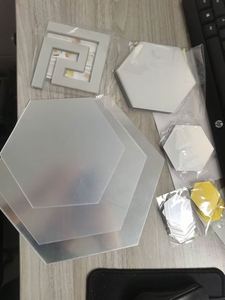 Hot Selling Home Decor Colorful Hexagon Design Waterproof <b>Acrylic</b> Wall Stickers 3D Indoor Decoration <b>Mirror</b> Sticker - Product Image 5