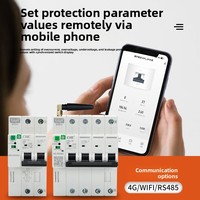 Disjoncteur intelligent IoT 4G WiFi 4 pôles 50/60Hz 6000A avec contrôle à distance via l'application Tuya et suivi de la consommation électrique pour le commerce international