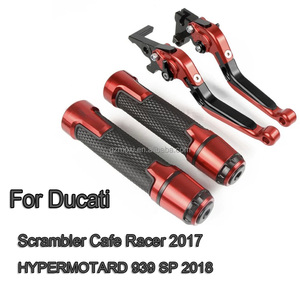 Palancas de Freno y Embrague Plegables y Extensibles de Aluminio CNC MOXI, Repuesto/Actualización para <span class=keywords><strong>Ducati</strong></span> <span class=keywords><strong>Scrambler</strong></span> <span class=keywords><strong>Cafe</strong></span> <span class=keywords><strong>Racer</strong></span> Hypermotard 939 - Product Image 1