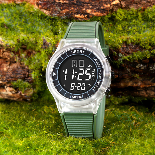 Fashion Mountaineering Sports Timing Multifunction Alarm Luminous Electronic Digital Watch for Men