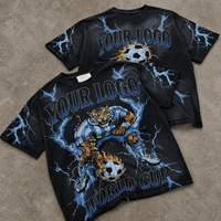 Camisetas Personalizadas para Hombre, Lavado Ácido, Estilo Vintage, Gráfico DTG, 100% Algodón, Corte Cuadrado