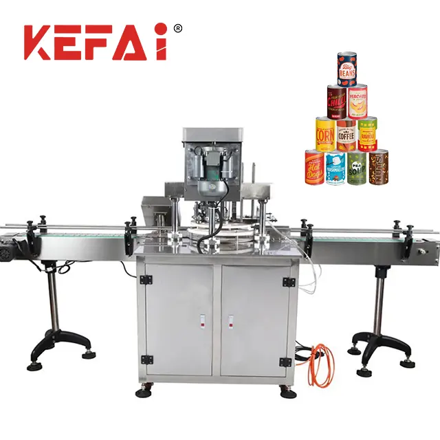 KEFAI-máquina automática de sellado de latas de cerveza, sellador de latas de aluminio para alimentos