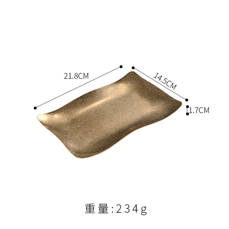 Patrón de ondas de 21*14 cm (oro vintage)