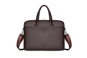 Grande sacoche en cuir pour ordinateur portable, sac messager professionnel, bandoulière portable, 15 pouces, étanche, durable, sac à main pour homme, mallette personnalisable avec logo - Product Image 4