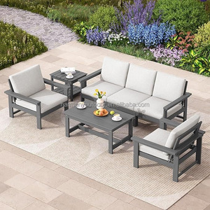 Vente chaude imperméable et crème solaire en acier inoxydable terrasse jardin hôtel chambre ensoleillée canapé d'extérieur - Product Image 1