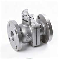 Vanne à boisseau sphérique flottante 2 pièces PN16 en fonte ductile GG25 GGG40 QT450 à levier manuel et à brides pour système d'eau
